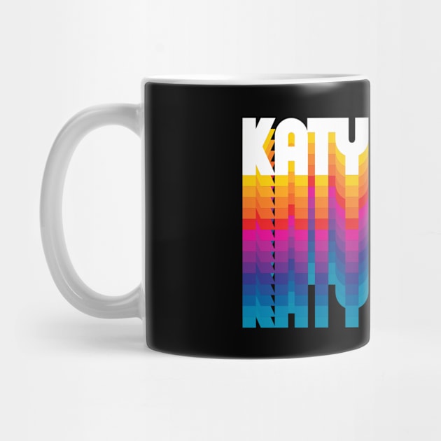 Retro Katy Proud Name Personalized Gift Rainbow Style by Time Travel Style